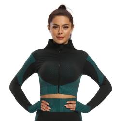 Merco Yoga Sense fitness set dámský zelená tm. POUZE L (VÝPRODEJ)