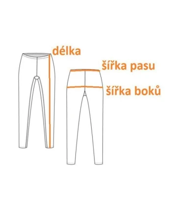 Merco Yoga Shark fitness legíny oranžová
