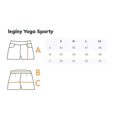 Merco Yoga Sporty krátké sportovní legíny modrá