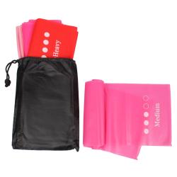 Merco Yoga Stretch Mix 1500 sada posilovacích gum 5 ks růžová