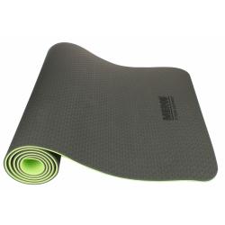 Merco Yoga TPE 6 Double Mat podložka na cvičení černá-zelená