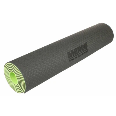 Merco Yoga TPE 6 Double Mat podložka na cvičení černá-zelená