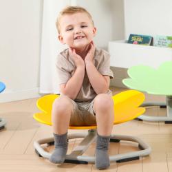 Merco Židle dětská balanční otočná květina 54x27x54cm fialová