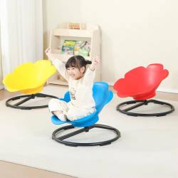 Merco Židle dětská balanční otočná květina 65x65x47cm modrá