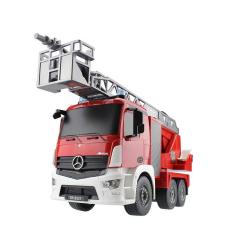 DOUBLE E RC hasičský truck Merecedes-Benz Antos s funkční stříkačkou a žebříkem 1:20