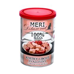 MERI Deluxe Cat kostky libové svaloviny, konzerva 400 g MERI Deluxe Cat kostky libové svaloviny, konzerva 400 g