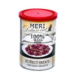 MERI Deluxe Cat kuřecí srdce, konzerva 400 g MERI Deluxe Cat kuřecí srdce, konzerva 400 g
