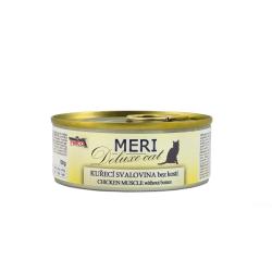 MERI Deluxe Cat kuřecí svalovina bez kosti, konzerva 100 g MERI Deluxe Cat kuřecí svalovina bez kosti, konzerva 100 g