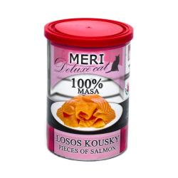MERI Deluxe Cat losos kousky, konzerva 400 g MERI Deluxe Cat losos kousky, konzerva 400 g