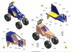 Merkur 1.1 Extreme Buggy auta 256 dílků KOVOVÁ (stavebnice)