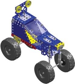 Merkur 1.1 Extreme Buggy auta 256 dílků KOVOVÁ (stavebnice)