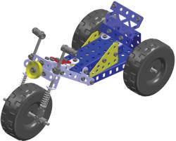 Merkur 1.1 Extreme Buggy auta 256 dílků KOVOVÁ (stavebnice)
