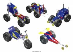 Merkur 1.1 Extreme Buggy auta 256 dílků KOVOVÁ (stavebnice)