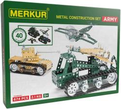 Merkur 104 Army set 674 dílků KOVOVÁ (stavebnice) Merkur 104 Army set 674 dílků KOVOVÁ (stavebnice)