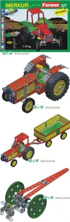 Merkur Farmer set 341 dielikov KOVOVÁ (stavebnica)