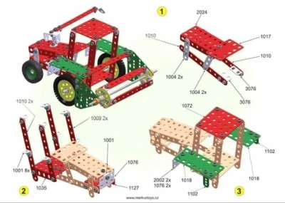 Merkur Farmer set 341 dielikov KOVOVÁ (stavebnica)