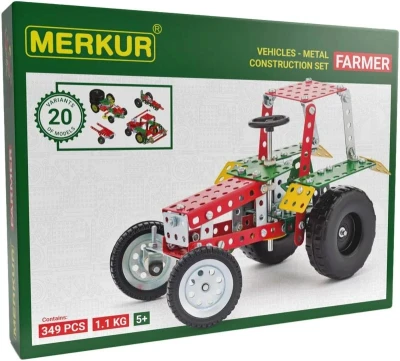 Merkur Farmer set 341 dielikov KOVOVÁ (stavebnica) Merkur Farmer set 341 dielikov KOVOVÁ (stavebnica)