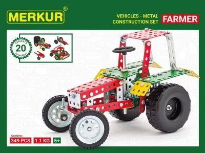 Merkur Farmer set 341 dielikov KOVOVÁ (stavebnica)