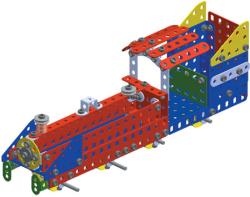 Merkur M 032 Vláček Železniční modely 300 dílků KOVOVÁ (stavebnice)