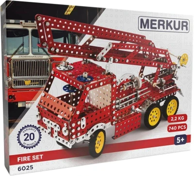 Merkur Požární technika 740 dílků KOVOVÁ (stavebnice)