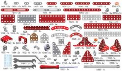 Merkur Red Baron 40 modelů 680 dílků KOVOVÁ (stavebnice)