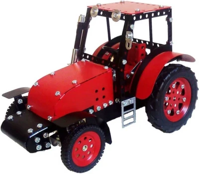 Merkur Zetor základný set traktor + príves 646 dielikov KOVOVÁ (stavebnica)