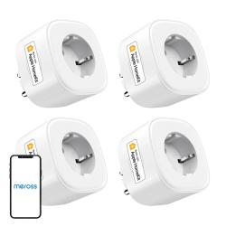 Meross Chytrá zásuvka MSS210HKQUA-EU (HomeKIt) (čtyřbalení)