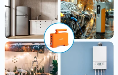 Meross EM06P-EU oranžový inteligentní monitor spotřeby energie s Wi-Fi