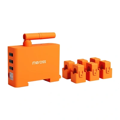 Meross EM06P-EU oranžový inteligentní monitor spotřeby energie s Wi-Fi