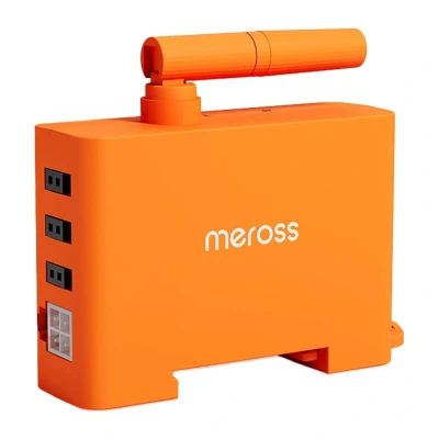 Meross EM06P-EU oranžový inteligentní monitor spotřeby energie s Wi-Fi