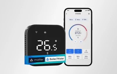 Meross MTS215BMA-B(EU) černý chytrý Wi-Fi termostat