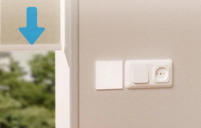 Meross MRS100MA(EU) Matter bílý WiFi spínač pro žaluzie