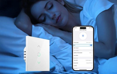 Meross MRS100MA(EU) Matter bílý WiFi spínač pro žaluzie