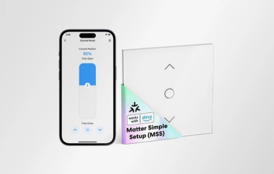 Meross MRS100MA(EU) Matter bílý WiFi spínač pro žaluzie