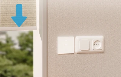 Meross MRS100MA(EU) bílý Wi-Fi Matter spínač pro rolety, balení 4 ks
