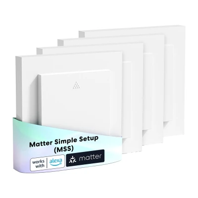 Meross MRS105MA-EU – inteligentní spínač pro rolety s připojením přes Wi-Fi (Matter) (balení po 4 kusech) Meross MRS105MA-EU – inteligentní spínač pro rolety s připojením přes Wi-Fi (Matter) (balení po 4 kusech)
