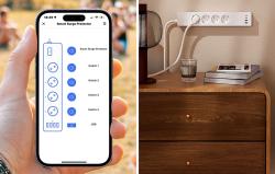Meross MSP844(EU) chytrá rychlonabíjecí lišta, 4 zásuvky + 2x USB-A + 2x USB-C (Matter)