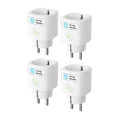 Meross MSS315CFH-EU Chytrá zásuvka s měřením spotřeby energie (Matter) (sada 4 ks)