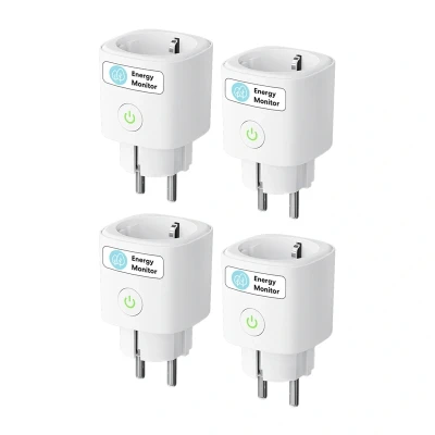 Meross MSS315CFH-EU Chytrá zásuvka s měřením spotřeby energie (Matter) (sada 4 ks)