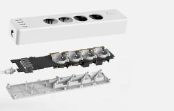 Meross Chytrá napájecí lišta MSS425FHK(EU) s WiFi (HomeKit)