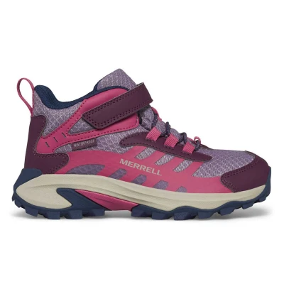 Merrell Moab Speed 2 Mid A/C WTRPF K berry dětské kotníkové turistické boty