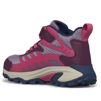 Merrell Moab Speed 2 Mid A/C WTRPF K berry dětské kotníkové turistické boty