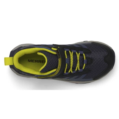Merrell Moab Speed 2 Mid A/C WTRPF K navy/hiviz dětské kotníkové turistické boty