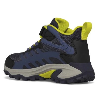 Merrell Moab Speed 2 Mid A/C WTRPF K navy/hiviz dětské kotníkové turistické boty