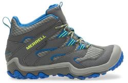 Merrell Mk262305 Chameleon 7 Mid Wp Grey/blue dětská outdoor obuv