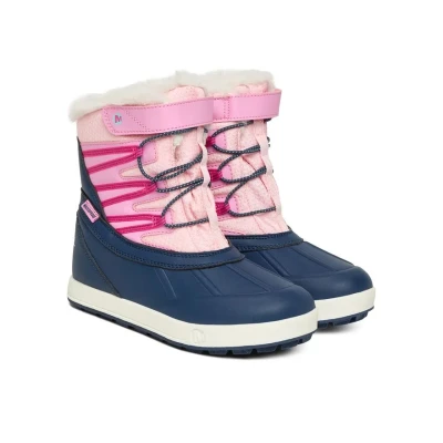 Merrell Snow Bank 5.0 WTRPF K navy/pink dětské zimní boty