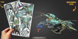 Metal Earth Luxusní ocelová stavebnice Avatar 2 - Neytiris Banshee