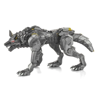 Metal Earth Luxusní ocelová stavebnice Kybernetický vlk