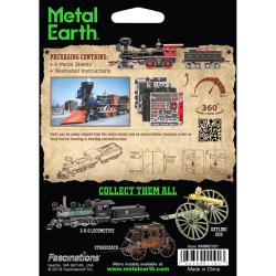 Metal Earth Luxusní ocelová stavebnice Wild West 4-4-0 Lokomotiva
