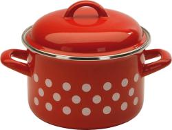 Metalac Hrnec + poklice pr.14cm 1,5l PUNTÍK ČRV Metalac Hrnec + poklice pr.14cm 1,5l PUNTÍK ČRV